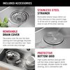 33&rdquo; Workstation Kitchen Sink&nbsp;Drop-In Top Mount&nbsp;16 Gauge&nbsp;Stainless Steel 50/50 Double Bowl with&nbsp;WorkFlow&trade; Ledge&nbsp;and Accessories